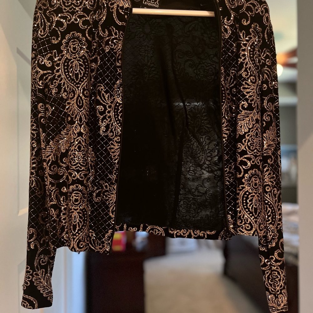 Black and Gold Paisley Jacket